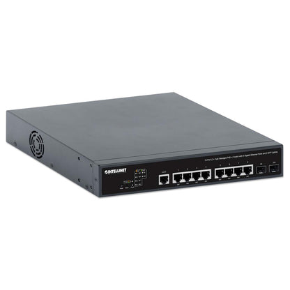 Switch PoE++ 10 ports L2+ entièrement géré avec 8 ports Gigabit Ethernet et 2 liaisons montantes SFP